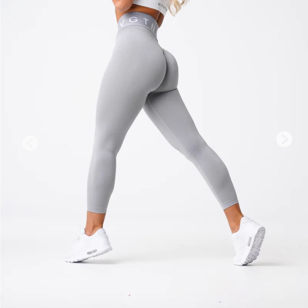 XS small seamless NVGTN light gray legging